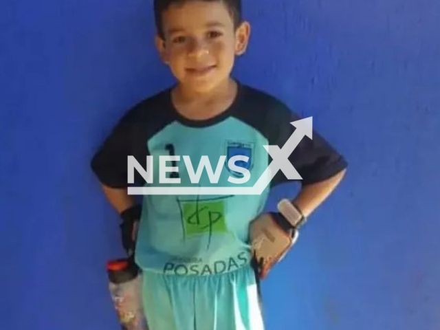 Photo shows Gaspar Manuel Martinez Gonzalez, undated. The boy, 6, was crushed to death by the wheel of a rally car in a race in Paraguay on Sunday, August 13, 2023.
Note: Private photo(Newsflash).