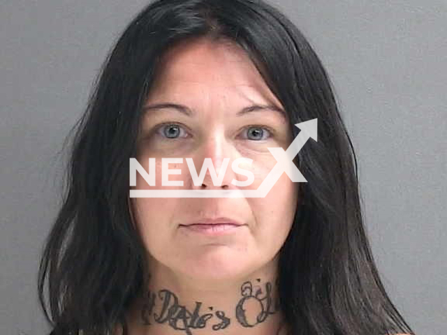 Nichole A. Maks, 35, poses in undated photo. She stabbed an elderly roommate to death in Daytona Beach, Florida. Note: Police photo. ( Volusia County Jail/Newsflash)