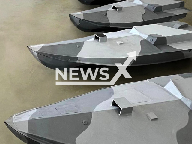 Piture shows Ukrainian unmanned drones in Ukraine in an undated photo. The photo was released by the Security services of Ukraine on Wednesday, Aug. 16, 2023. Notes: Security services photo. (@SBUkr/Newsflash)