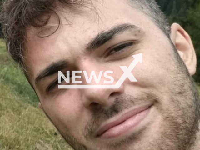 Emilio Gentile, 26, poses in undated photo. He fell into a void and died in Val Brembana, in the province of Bergamo in Italy. Note: Private photo. (Newsflash)