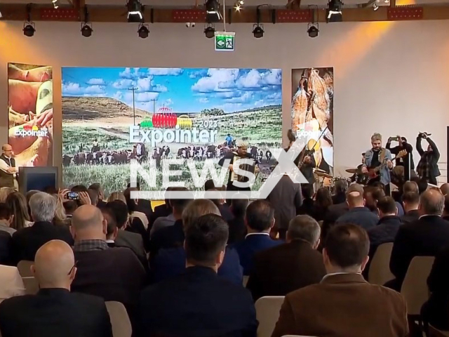 Photo shows the 46th edition of Expointer in Esteio, Rio Grande do Sul in Brazil. Application will help producers match cattle. 
Note: Photo is a screenshot from a video(Newsflash).