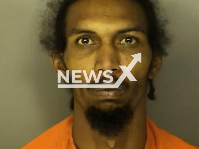 Richard Kavin Register III, 29,  poses in undated photo. He was arrested after he threw his 15-month-old son in the air and let him drop to the pavement,  on Thursday, Aug.17, 2023. Note: Government photo (Horry County Jail/Newsflash)