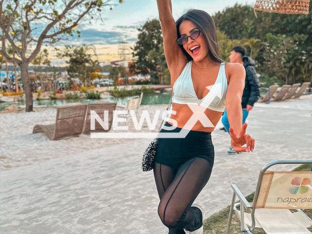 Influencer Larissa Borges, 33, poses in undated photo. She died in Gramado, Brazil. Note: Private photo. (@lariborgesx/Newsflash)