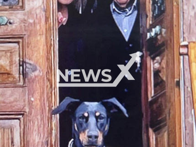 Photo shows Korgan Berzeg, with his British wife, Angela Berzeg, and their dog, Tina, undated. Korhan Berzeg, a Turkish economist, has been missing more than two months. Note: Picture is private (Newsflash)