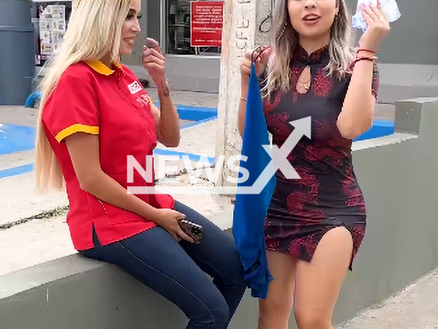 Influencer offers money to change clothes to Oxxo cashier. The woman ended up quitting job to turn into model.
Notes: Picture is a screenshot from a video (@soyashlyarisdelcy/Newsflash)