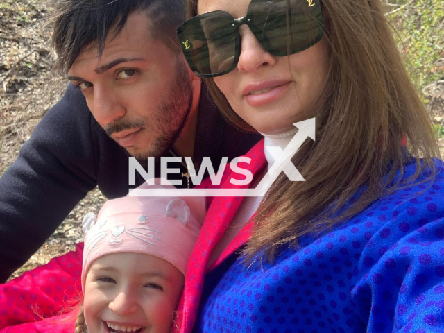 Photo shows Marina Nagolia, with her daughter, and her boyfriend, Daniil Matin, undated. She was allegedly killed by Daniil Matin and found dead at a home in Richmond Hill, Canada. Note: Picture is private (Newsflash)