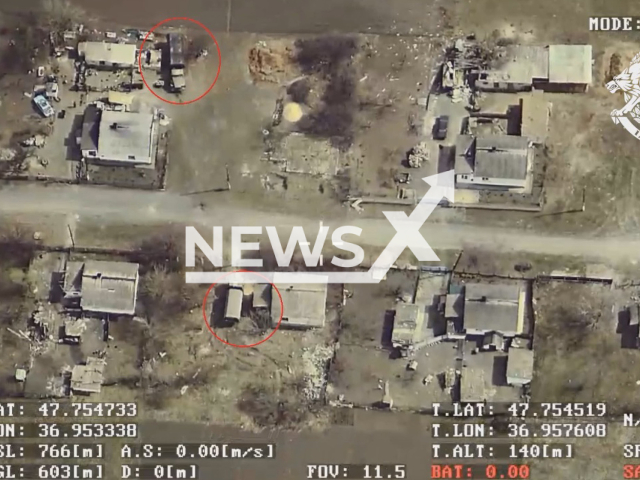 Soldiers of the Special Operations Forces struck a column of Russian occupiers in one of the settlements of Donetsk region in April 2022. Note: Picture is a screenshot from a video (@usofcom/Newsflash)