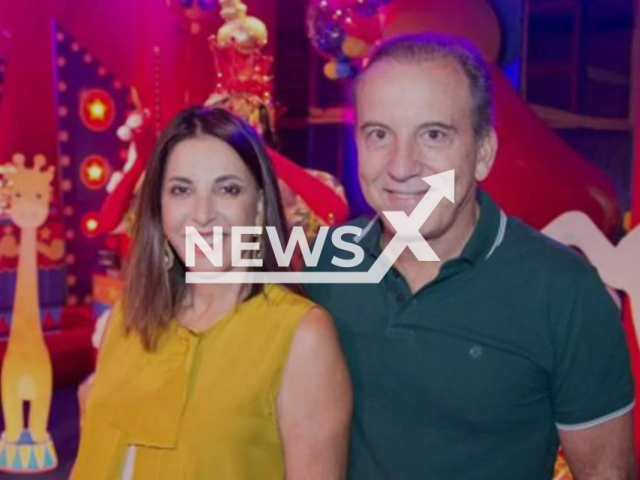 Jose Bezerra de Menezes and Luciana Bezerra pose in undated photo. They were found dead in a mansion and showed signs of carbon monoxide poisoning, in Guaruja, Brazil. Note: Private photo. (Newsflash)