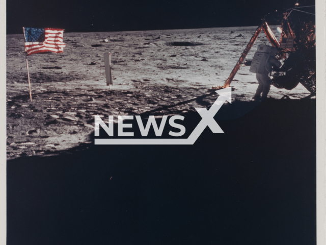 Image shows the only photograph of Neil Armstrong on the Moon, undated photo. It is estimated to go under the hammer for EUR 15,000 - 25,000 (GBP 12,872 - 21,452) at the Dorotheum, in the city of Vienna, Austria. Note: Licensed content. (Dorotheum/Newsflash)