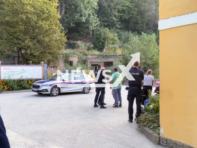 Image shows the Salzburg Zoo, Austria, undated photo. It was closed after a 33-year-old zookeeper was killed when a rhino attacked her in its enclosure at the zoo at around 6.55am on Tuesday, Sep. 12, 2023. Note: Photo is a screenshot from a video. (Newsflash)