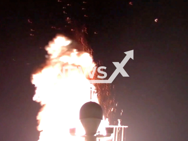 Salvo launch by Caliber cruise missiles from the Black Sea by the Ministry of Defence of Russia in April 2022. Note: This picture is a screenshot from the video (Ministry of Defense of Russia/Newsflash).