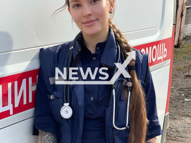 Photo shows Elizaveta Mogilkina, undated. Mogilkina, a general practitioner from Irkutsk, Russia, is covered from head to toe with tattoos. Note: Picture is private (@mogilkinaliza/Newsflash)