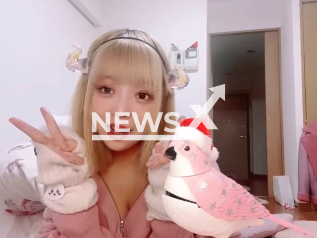 Photo shows Mai Watanabe known as Itadaki-joshi Riri-chan (sugar-baby Riri-chan), undated. She is accused of robbing a man over dating app in Japan. Note: Photo is a screenshot from a video(Newsflash).