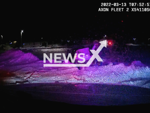 The shooting in Mahnomen County, Minnesota, USA. Note: This picture is a screenshot from the video (Mahnomen County Sheriff's Office/Newsflash).