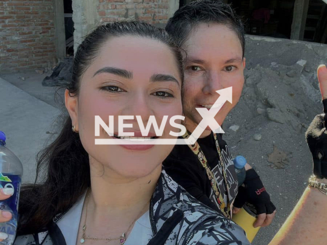 Dr. Ruth Alamilla Olguín (right) and her daughter Maggy pose in undated photo. Both were found dead in the municipality of Venustiano Carranza in Puebla, Mexico. Note: Private photo. (Newsflash)