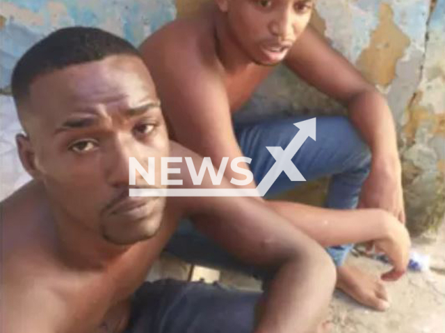 Yan Barros (right)  and his uncle Bruno Barros (left), after the two stole meat from a supermarket in Salvador, Brazil, they were later killed  and their bodies were found in the trunk of a car, in Polemica,  26th April.
Note: Private photo. (Newsflash)