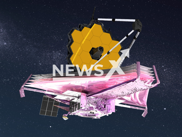 In this illustration, the multilayered sunshield on NASA’s James Webb Space Telescope stretches out beneath the observatory’s honeycomb mirror. The sunshield is the first step in cooling down Webb’s infrared instruments, but the Mid-Infrared Instrument (MIRI) requires additional help to reach its operating temperature. Note: Picture is from NASA (NASA GSFC, CIL, Adriana Manrique Gutierrez/Newsflash)