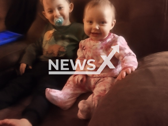 Photo shows Jackson (left) and Maddie (right), undated. Lawrence County woman Brittany Medina was arrested for murder that happened on Tuesday, September 26, 2023.
 Note: Private photo(Brittany Medina/Newsflash).