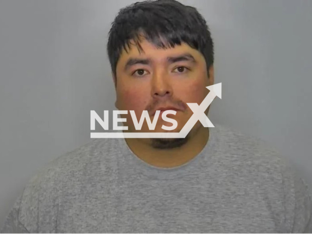 Photo shows George Demarrias, 33, undated. The North Dakota man pulled a gun on a fellow McDonald’s customer who refused to buy him a Happy Meal on Saturday, September 30, 2023.
Note: Police photo(Burleigh Morton Detention Center/Newsflash).