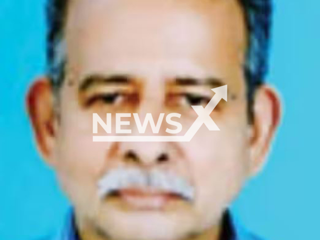 NK Gangadharan poses in undated photo. He won INR 10 million  (GBP 98,595) on  the state government's   lottery with an unsold ticket, in  Kozhikode, India. Note: Private photo (Newsflash)