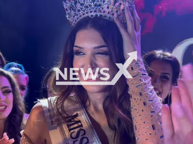 Marina Machete, 28, is is crowned miss Portugal, undated. The flight attendant is the first trans woman to be crowned Miss Portugal, in October, 2023. Note: Photo is a screenshot from video. (Newsflash)