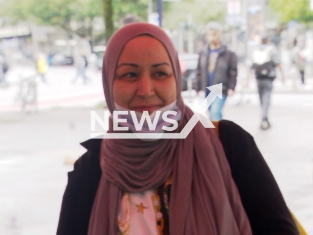 Photo shows the woman German police is searching for, undated. She said she celebrated with her family at home about the terrorist Hamas attack on Israel. Note: Photo is a screenshot from a video(Newsflash).