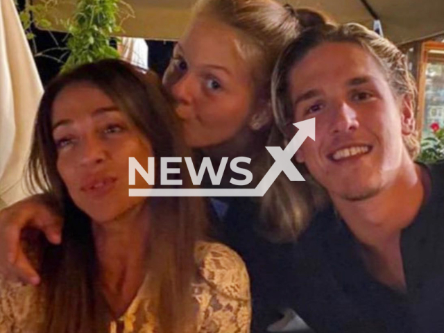 Photo shows Nicolo Zaniolo, with Francesca Costa (left), undated. She is the mother of Nicolo Zaniolo, an Italian professional footballer who plays as an attacking midfielder or right winger for Premier League club Aston Villa, on loan from Super Lig club Galatasaray, and the Italy national team. Note: Picture is private (@nicolozaniolo/Newsflash)