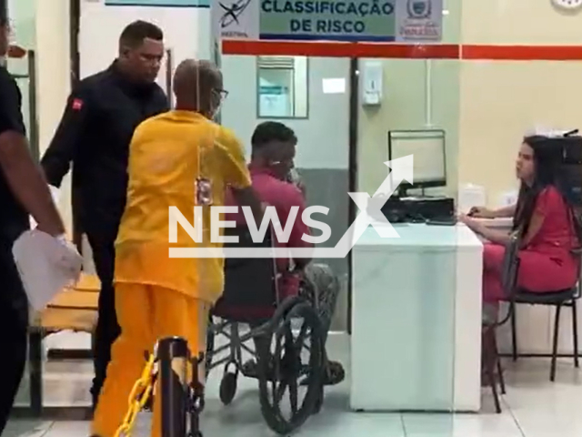 A 46-year-old man is admitted to the   hospital, in  Joao Pessoa, Brazil, on Monday, Oct. 16, 2023. He took high doses of medication for erectile dysfunction and was having a continuous erection for three days.
 Note: Picture is a screenshot from video.(Newsflash)