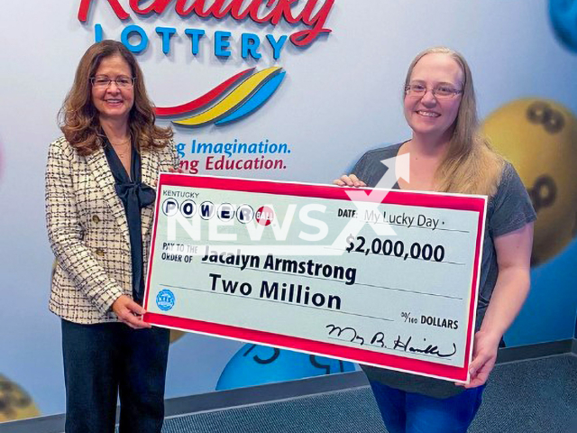 Photo shows Jacalyn Armstrong, undated. The Oak Grove woman won $2 million Kentucky Lottery Powerball prize in October, 2023.
Note: Licensed photo(Kentucky Lottery/Newsflash).