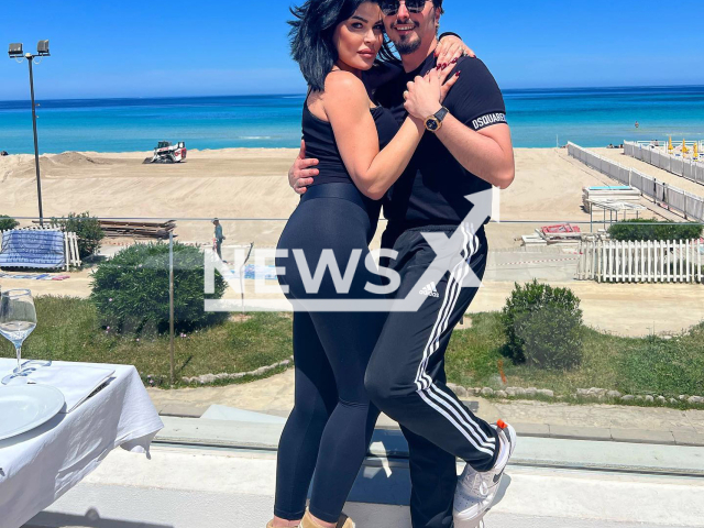 Photo shows Italian singer Tony Colombo and his wife Tina Rispoli, undated. They were arrested in Naples, Italy. Note: Picture is private (@tonycolombotv/Newsflash)