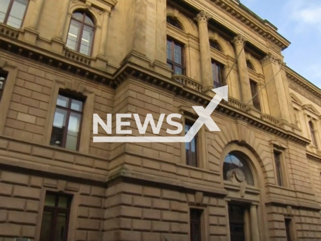 Photo shows Braunschweig regional court, undated. Man mutilated his woman on honeymoon in Dubai in 2019.
Note: Photo is a screenshot from a video(Newsflash).