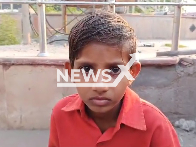 Image shows 45-year-old Rajkumar's son, undated photo. The man from the city of Aligarh, Uttar Pradesh state, India, decided to sell his son for up to INR 800,000 (GBP 7,885) to repay a debt. Note: Photo is a screenshot from a video. (Newsflash)