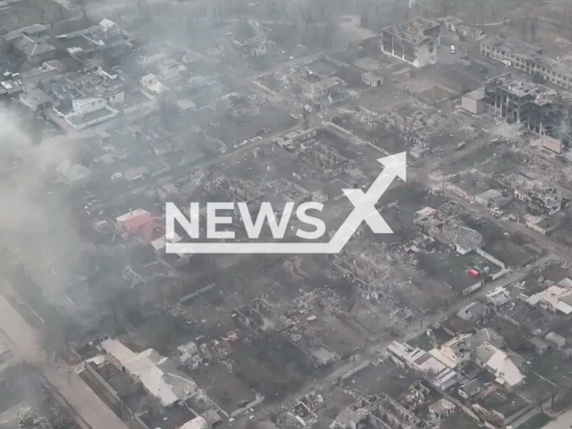 National Guard tank defeats Russians' BMP in Luhansk region with one shot in April 2022. Note: Picture is a screenshot from a video (National Guard of Ukraine/Newsflash)