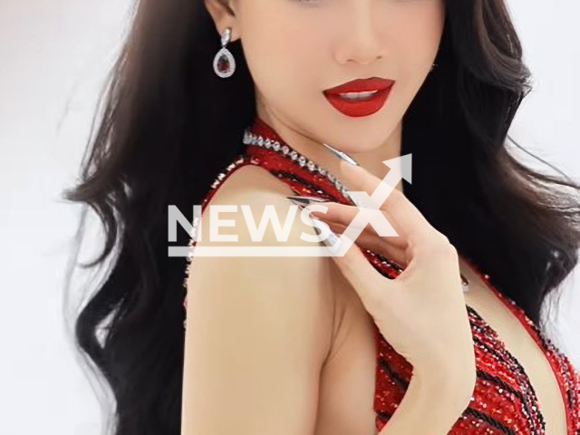 Miss Universe Vietnam 2023 Bui Quynh Hoa poses in undated photo. She reportedly once used nitrous oxide balloons but her title won't be revoked because of that. Note: Picture is a screenshot from video. (@quynhoabuii/Newsflash)