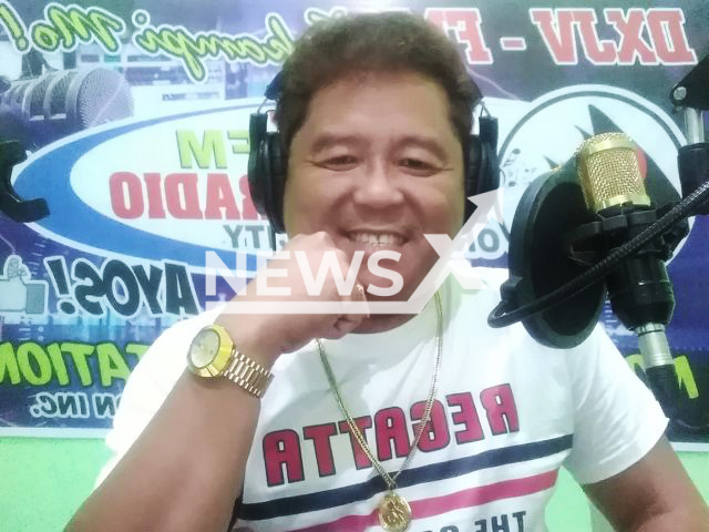 Photo shows Juan Jumalon, a radio presenter, who was shot while broadcasting live from his home in the City of Calamba in the province of Laguna, Philippines, Sunday, Nov. 5, 2023, undated. Jumalon died as a result of the incident. Note: Picture is private (Juan Jumalon/Newsflash)