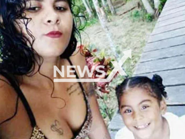 Amanda Caroline da Luz Coelho, and her daughter, 3, pose in undated photo. They were   murdered in Afua, Brazil, on Wednesday, Nov. 1, 2023. Note: Private photo (Newsflash)