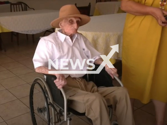 Photo shows Don Elias Chavez Alvarez, undated. The oldest man in Colima, Mexico, celebrated his 115 birthday on Wednesday, November 08, 2023.
Note: Photo is a screenshot from a video(Newsflash).