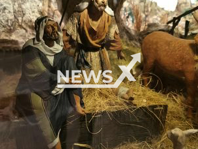 Photo shows a nativity scene without the Virgin Mary, undated. Antonio Jose Borrero Rodriguez, who created the scene, claimed his aim was inclusivity. Note: Picture is private (Newsflash)