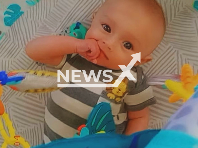 Photo shows Jackson Knight Blackmon, undated. The 7-month-old baby was murdered allegedly by his mother Angel Lynn Marine Varner. Note: Private photo(Newsflash).