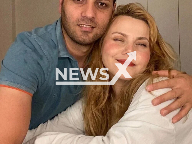 Photo shows Merve Yildirim, with her husband, Yunus Yildirim, undated. She was stabbed 58 times by her husband, Yunus Yildirim, in Istanbul, Turkey. Note: Picture is private (Merve Veziroglu/Newsflash)