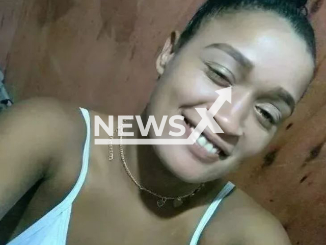 Joice Maria da Gloria Rodrigues, 25, went missing on 27th September, her body was found in a concrete wall, on 5th October,  in Sao Vicente, Brazil. Note: Private photo. (Newsflash)