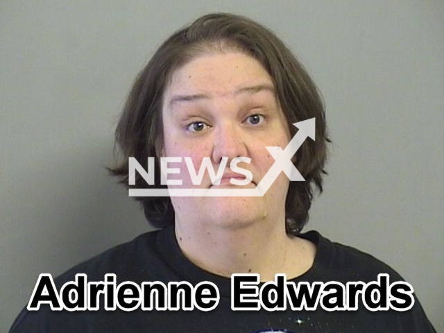 Picture shows Walmart worker Adrienne Edwards, undated. She was arrested in Oklahoma. Note: Police photo. (Tulsa Police Department/Newsflash)