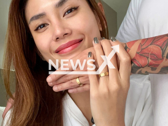 Vietnamese supermodel Vo Hoang Yen poses with rings in undated photo. She reportedly proposed her boyfriend. Note: Private photo. (@vohoangyen_official/Newsflash)