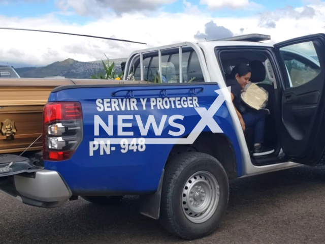 Image shows police provide support to the families of the victims, undated photo. At least 12 people were killed in a tragic bus accident in the Olancho Department, Honduras, on Tuesday, Dec. 5, 2023. Note: Photo is a screenshot from a video. (Policia Nacional de Honduras/Clipzilla)