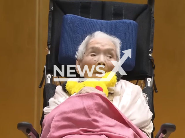 Photo shows Fusa Tatsumi, undated. Japan's oldest person born on April 25, 1907, died at the age of 116 in Kashiwara, Osaka, on Tuesday, December 12, 2023.
Note: Photo is a screenshot from a video(Newsflash).