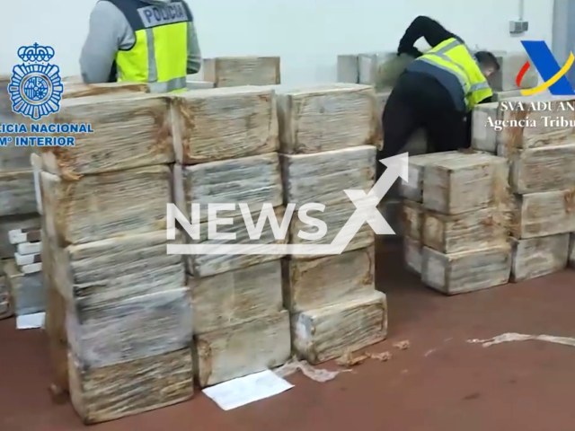 Police arrest 20 people in an operation in which more than 10,000 kilogrammes of cocaine are seized, in Vigo and Valencia, Spain. Note: Picture is a screenshot from the video.(Clipzilla)