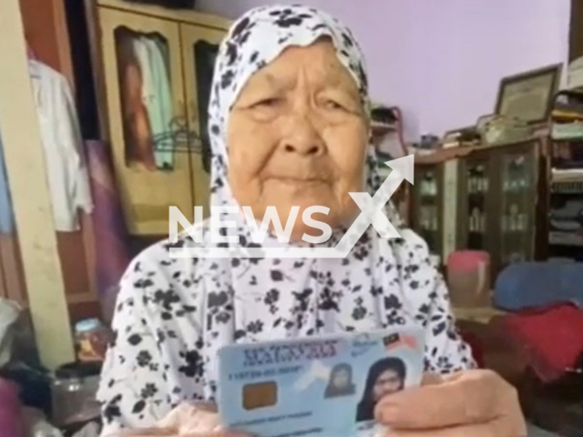 Picture shows Siti Hawa, 112, from Tumpat, Malaysia, undated. She reportedly said that she would not refuse to remarry if someone proposes to her. Note: Image is a screenshot from video. (Newsflash)