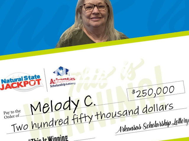 Melody Carmical of Smithville, Arkansas, poses in undated photo. She claimed a $250,000 lottery prize at the Arkansas Scholarship Lottery (ASL) Claim Center. Note: Lottery photo. (Arkansas Lottery/Newsflash)