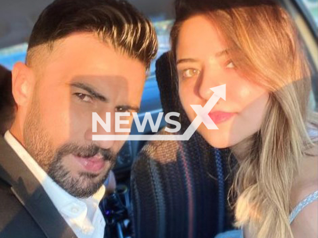 Gozde Karamus, 29, and Serdar Karamus ,30, pose in undated photo. The woman was shot to death with a gun by her husband in Karsiyaka district of Izmir in Turkey. Note: Private photo. (Newsflash)