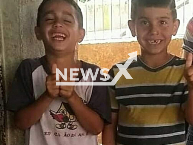 Picture shows Davi Lucas Rezende Silva and Pedro Henrique Rezende Silva, undated. They died in bicycle accident in Juruaia, Brazil. Note: Private photo. (Newsflash)